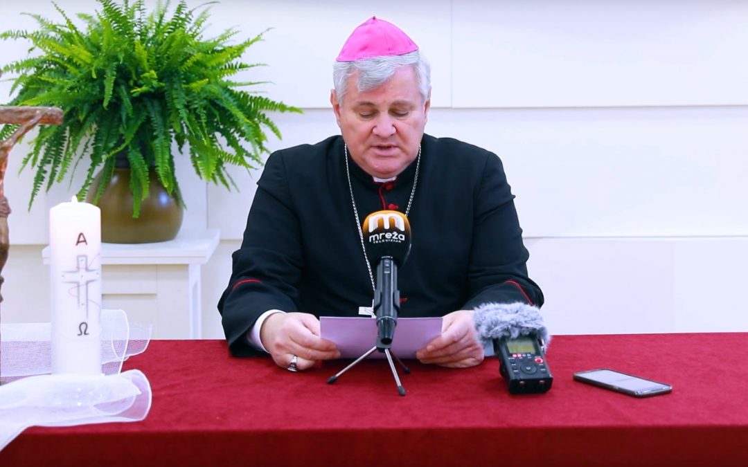 Uskrsna čestitka biskupa Košića 2022.