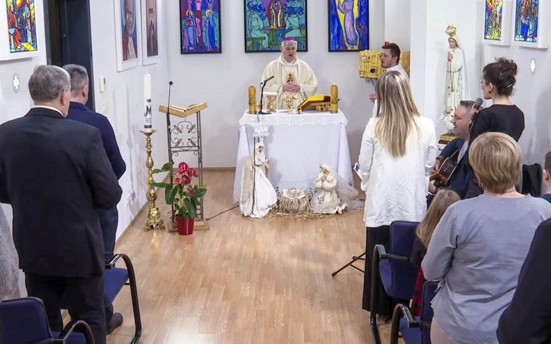 Biskup predvodio misu na Laudato televiziji