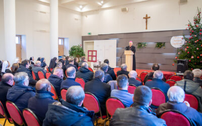 Božićno čestitanje biskupa sa svećenicima, redovnicima i djelatnicima ustanova Sisačke biskupije